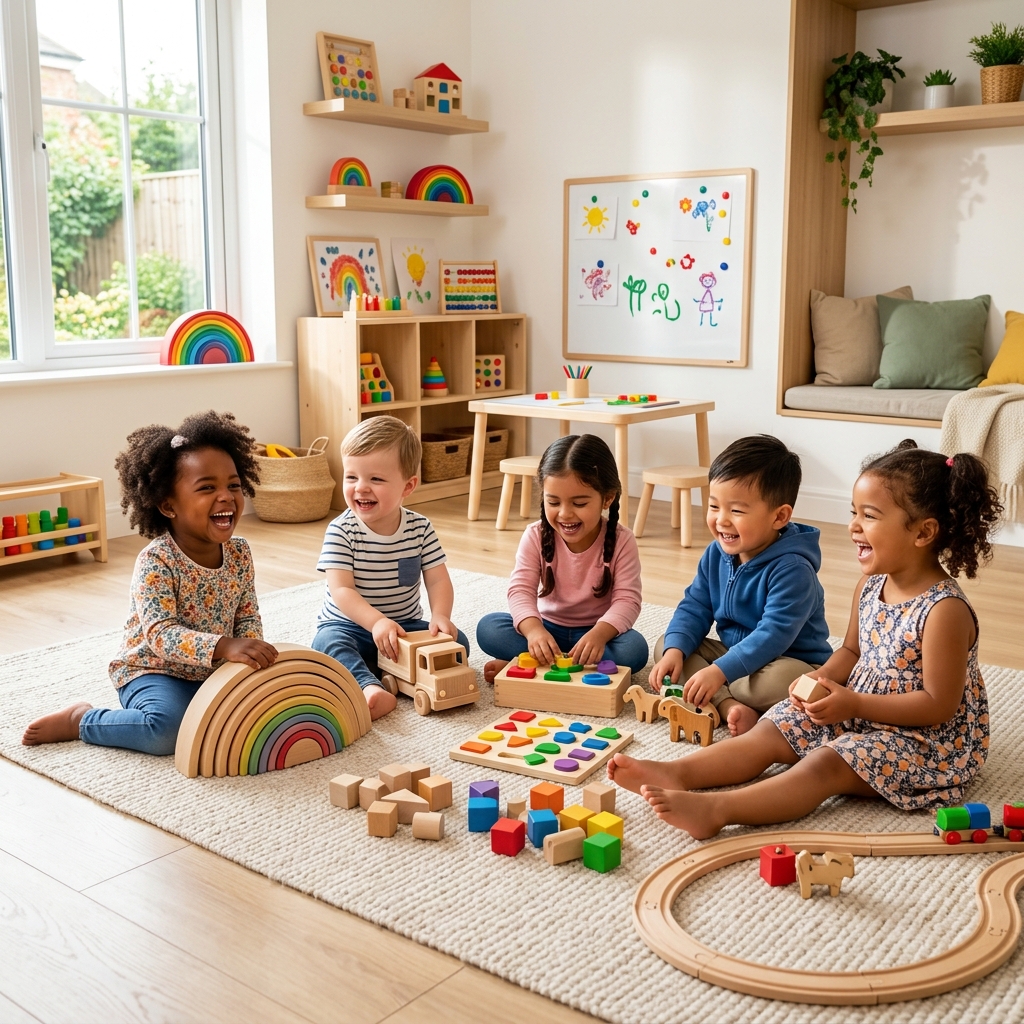 Happy toddlers
